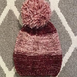 Asos- Maroon pom pom hat*NEW*